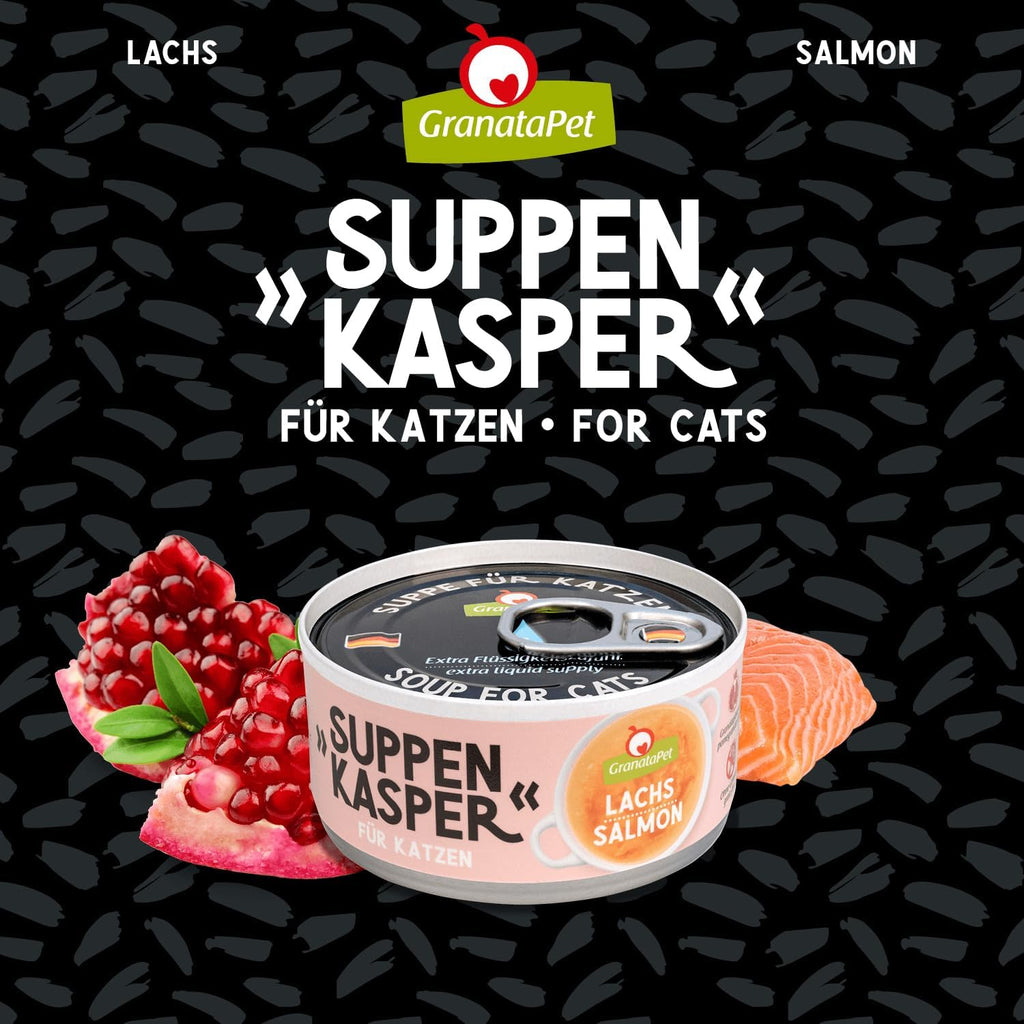 GranataPet Suppenkasper Multipack 6 Sorten 12x70ml Katzen-Suppe verschiedene Sor