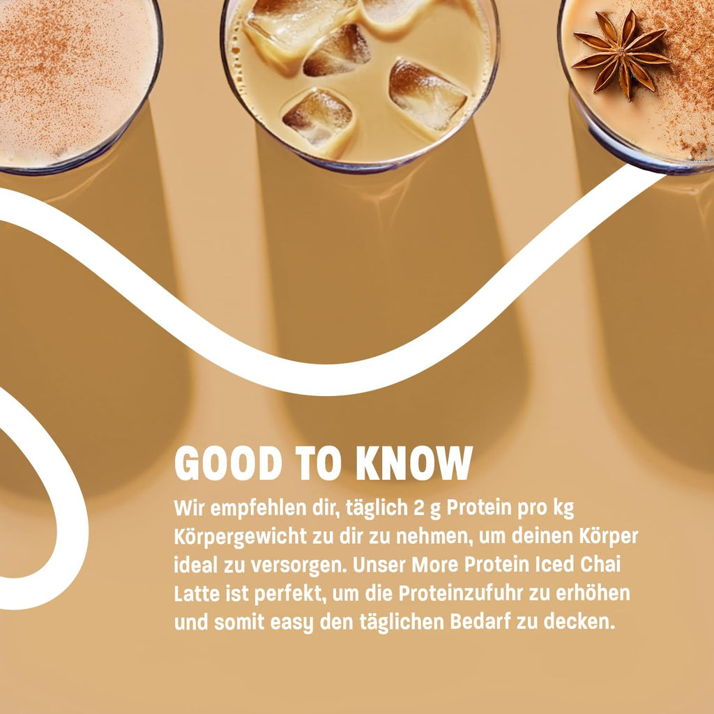MORE Protein Iced Coffee Dark Chocolate Cookie Crumble verschiedene So