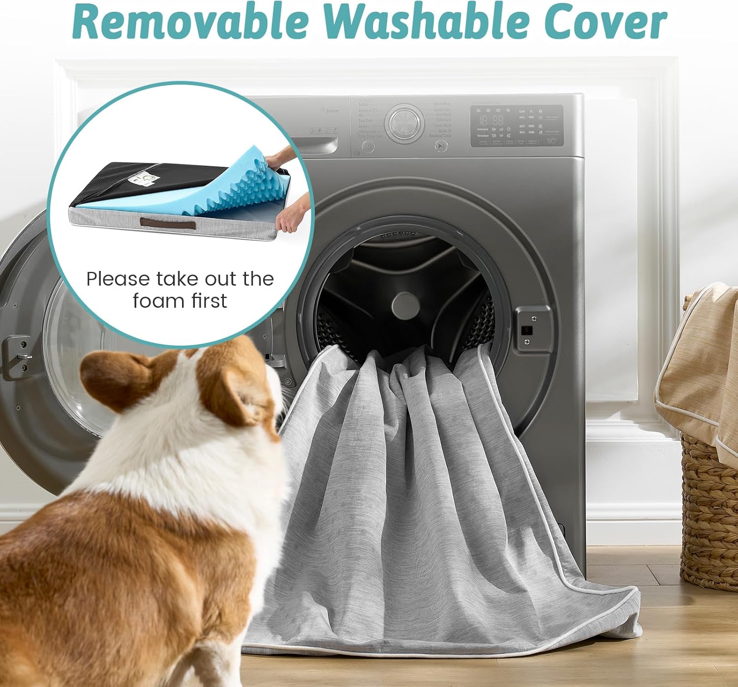 COZY KISS Hundebett 61x41x7,5cm kuehlend orthopaedisch und rutschfest