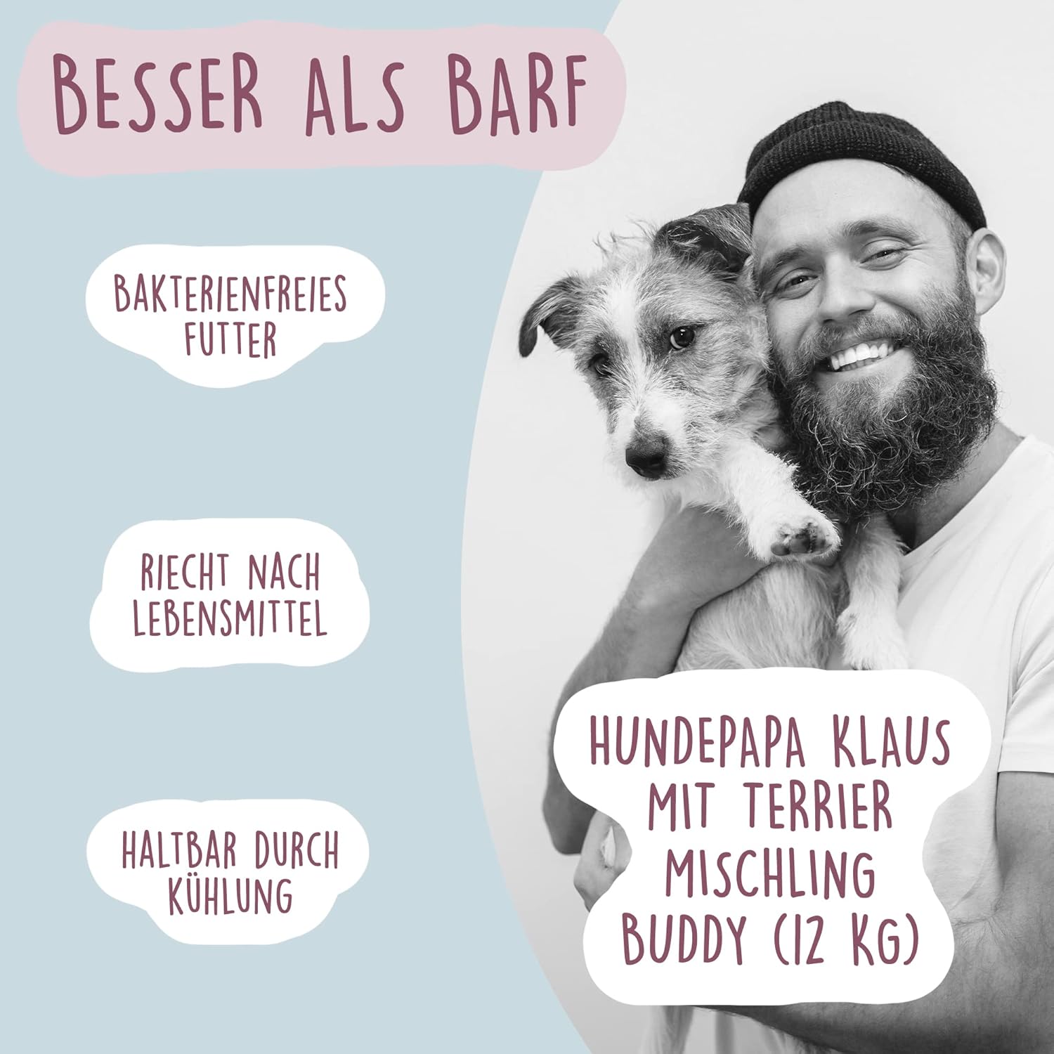 Fidelis Gekochtes Frische-Menue Rind 10x500g, 70% Fleisch, verschiedene Sorten