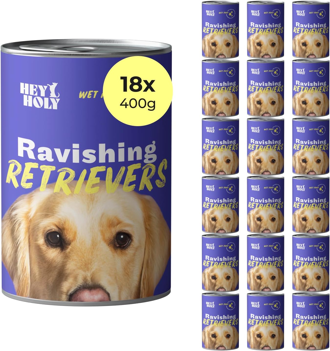 HEY HOLY Nassfutter Minis 6x190 g getreidefrei Forelle verschiedene Sorten