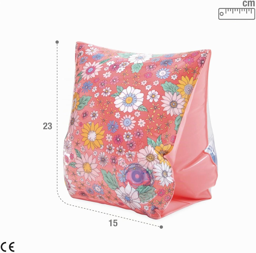 Intex Schwimmfluegel Kinder 3-6 Jahre 23x15 cm Vinyl 2 Luftkammern Blumenmuster