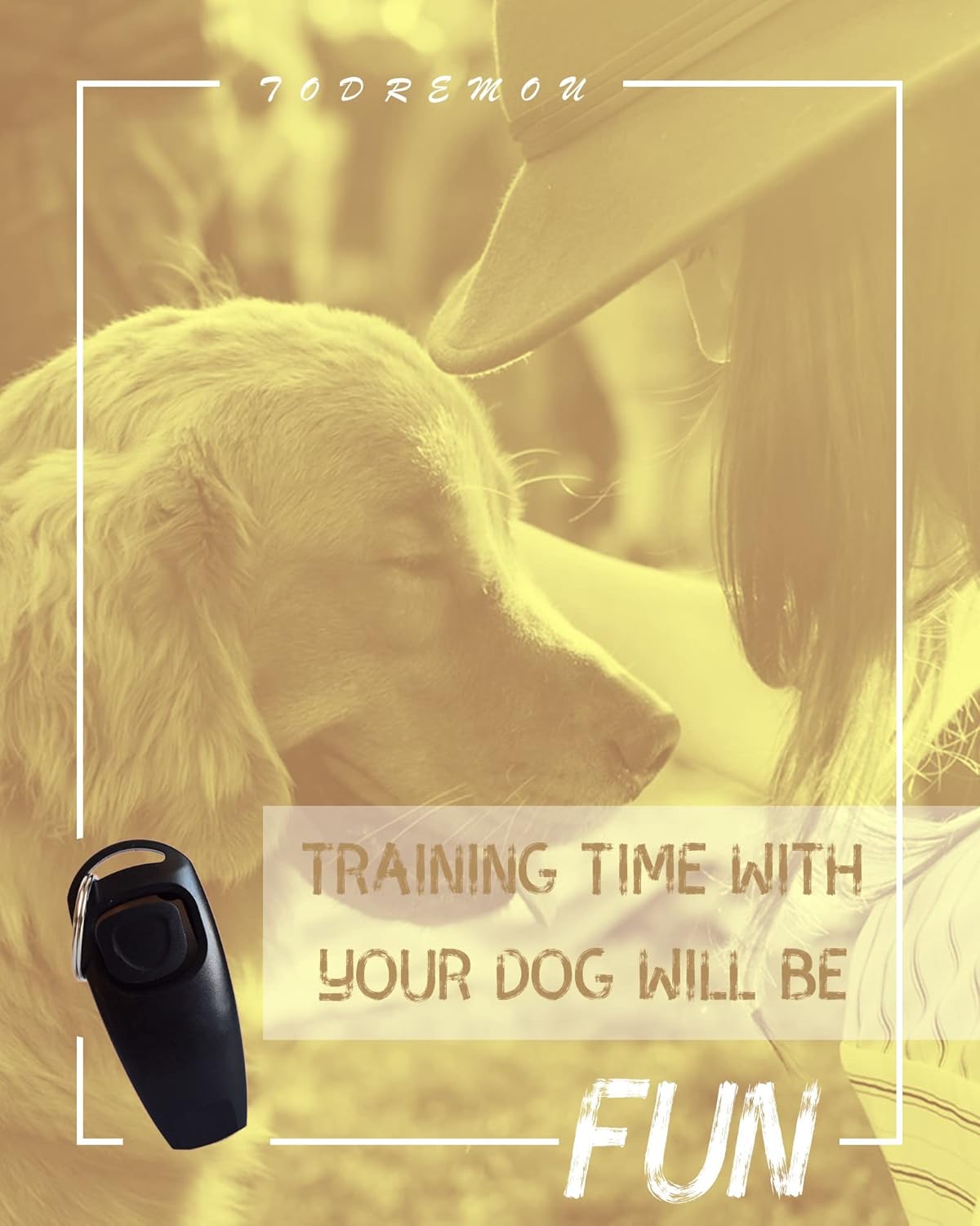 Ruetter Hundepfeife Hochfrequenz mit Clicker Set fuer Hundetraining