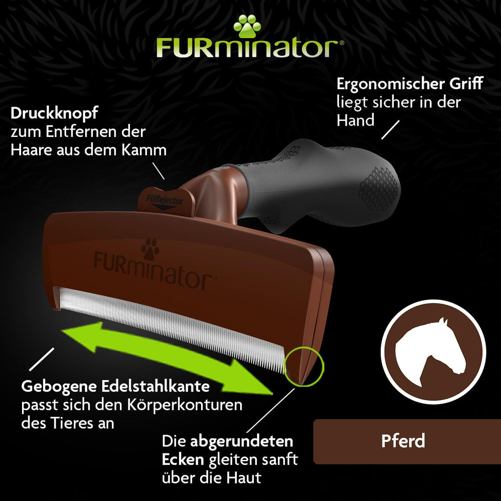 FURminator Pferd Unterwollbürste Deshedding Tool Pferdestriegel
