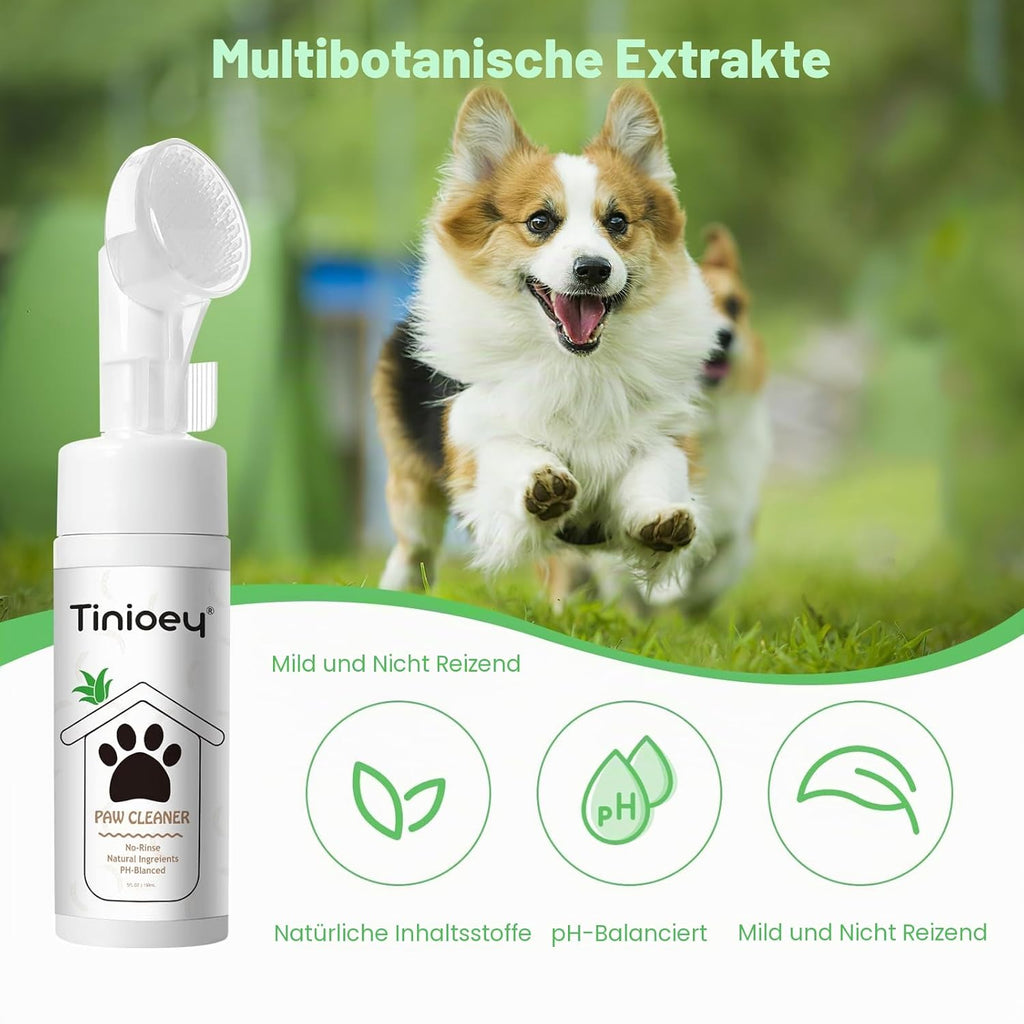 Pfotenreiniger fuer Hunde und Katzen 150ml duftfreie Pfotenreinigung