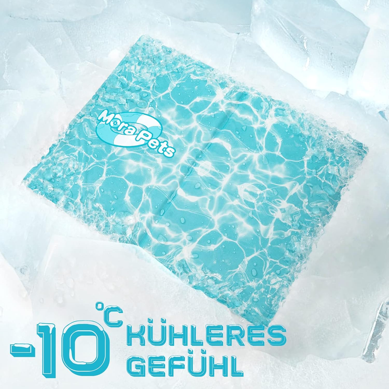 Pawtasy Kuehlmatte fuer Hunde und Katzen S 50x40 cm selbstkuehlendes Gel