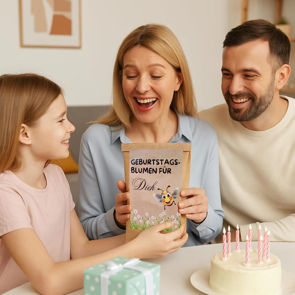 Geburtstagsgeschenk Pflanzset Blumen Samen Geschenk Fuer Frauen Wundertuete