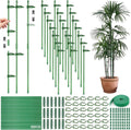 Pflanzenstaebe 36er Set mit 18 Verbindern und 36 Karabinern 6mm-11mm