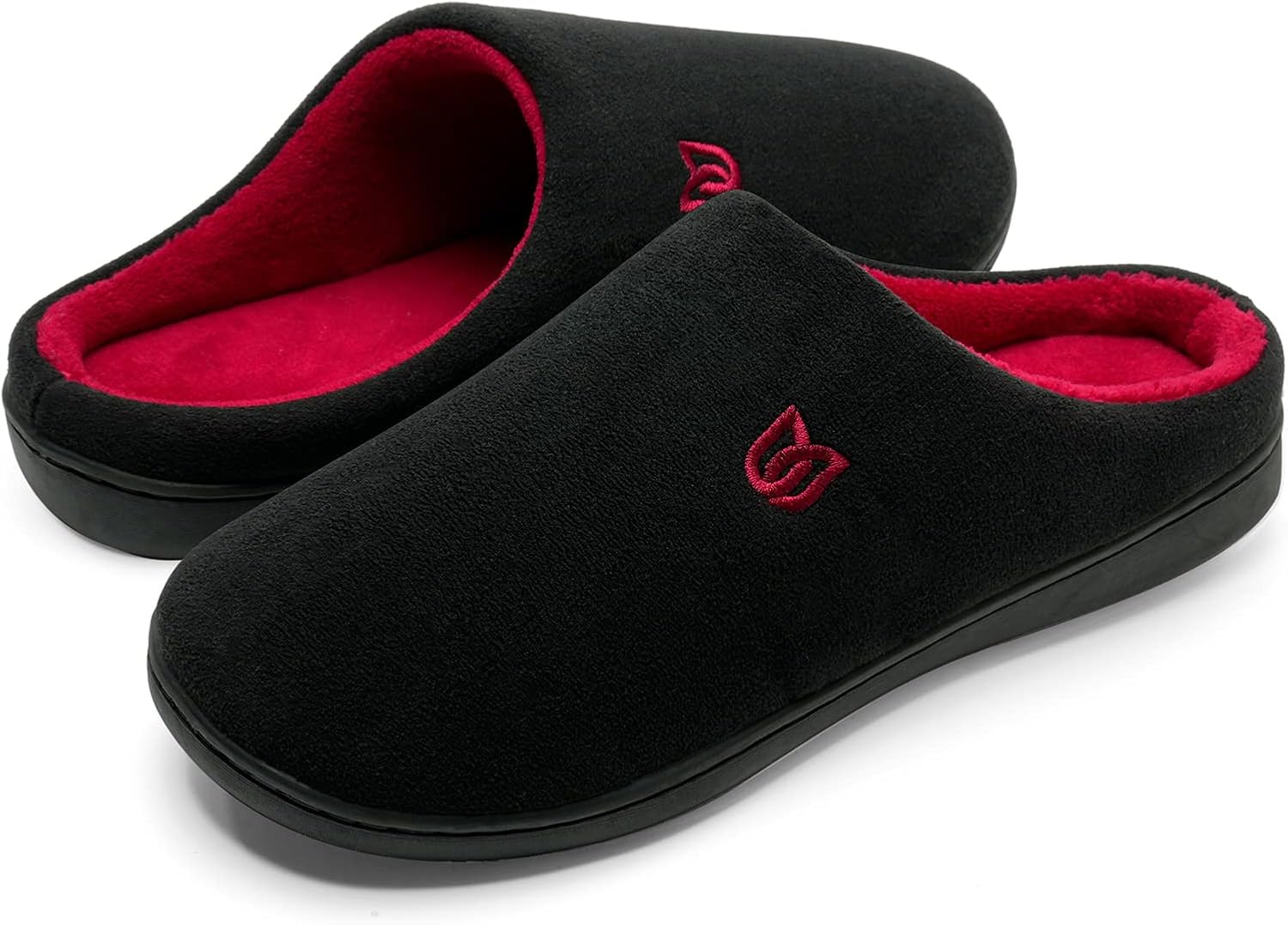 Watelves Hausschuhe mit Memory-Schaum Damen Herren Baumwolle warm