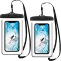 2er Set schwarze wasserdichte Handyhuelle zum Tauchen Schwimmen Beach Outdoor