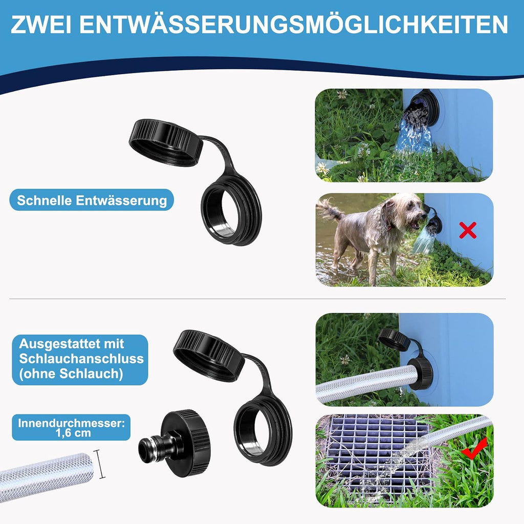 Faltbarer Hundepool 80×20 cm, rutschfestes verdicktes PVC Planschbecken