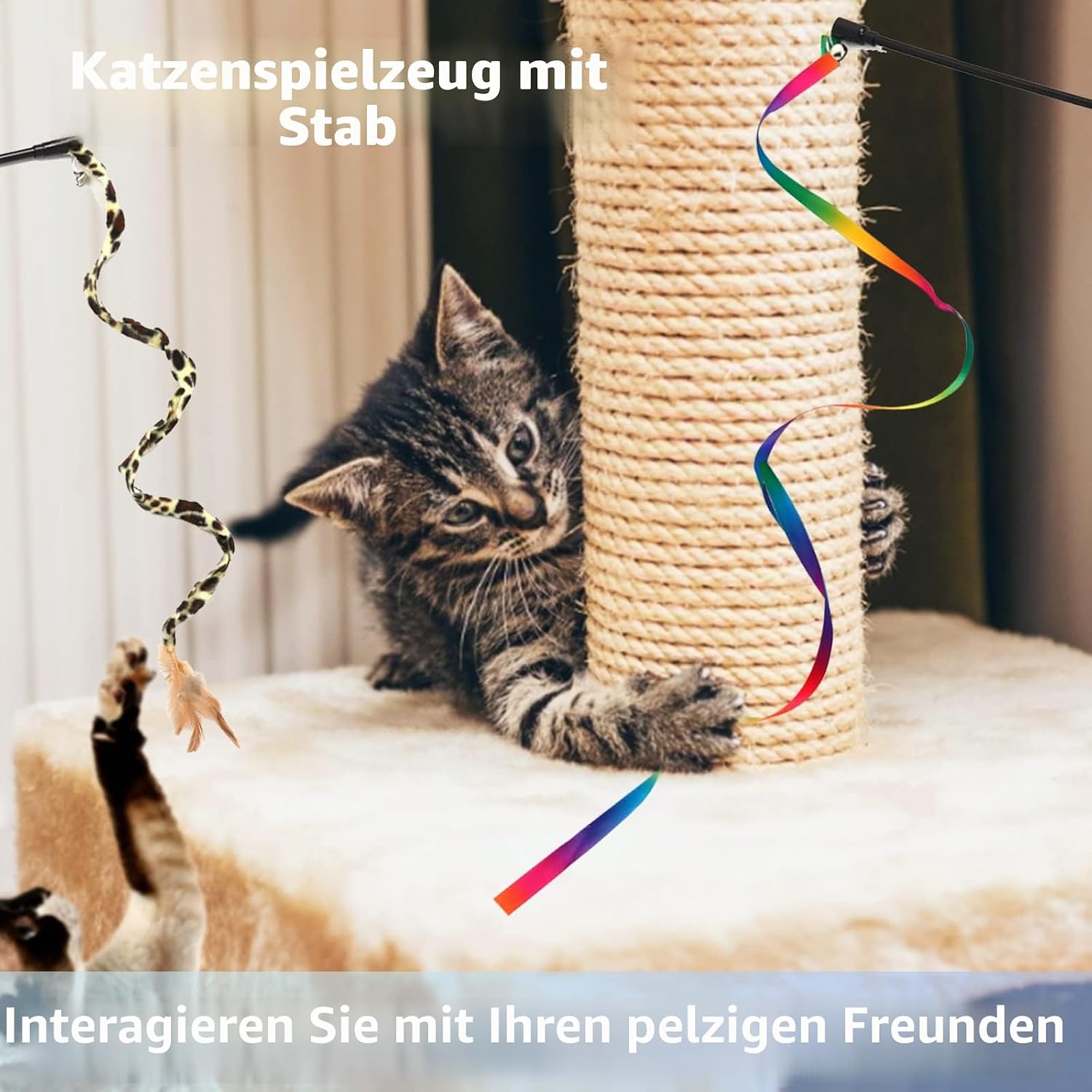 26x Katzenspielzeug Set Interaktiv Variety Pack Katze