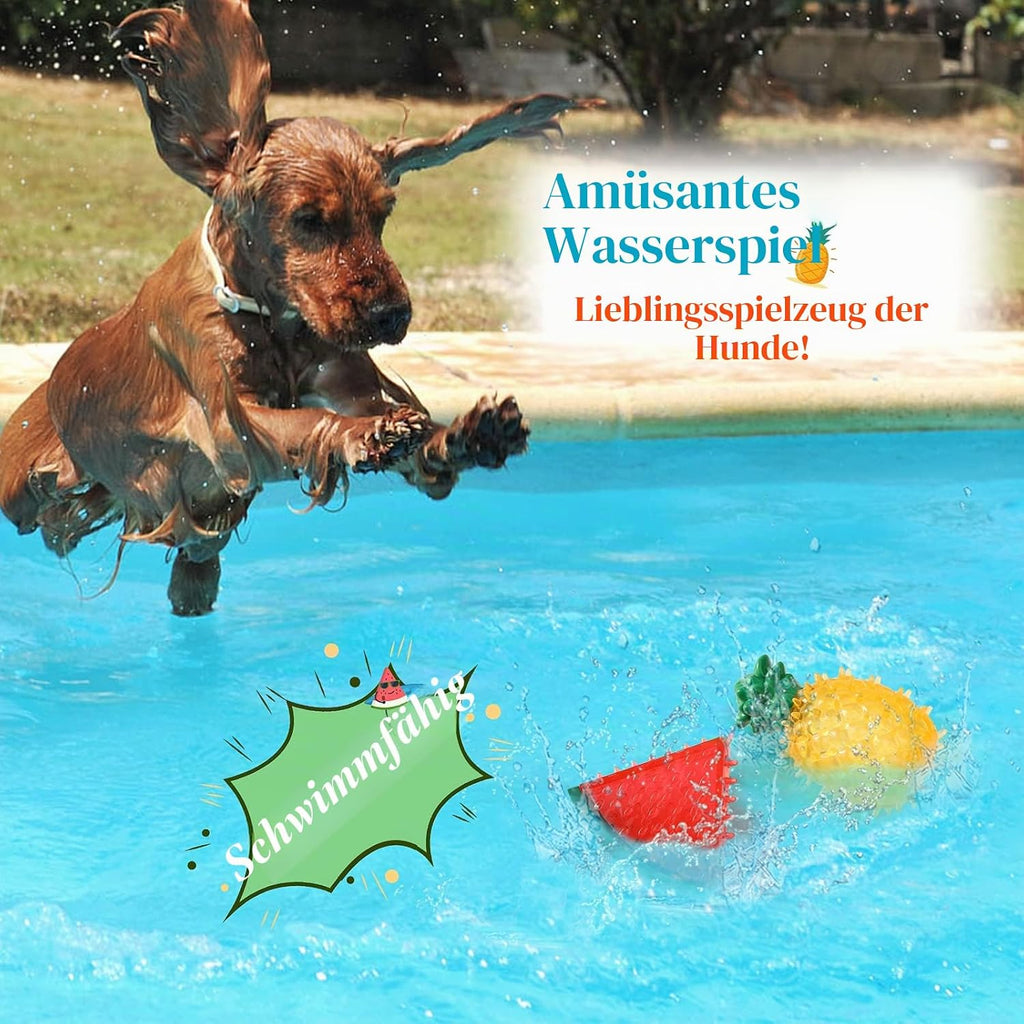 Pawaboo Hundespielzeug 2er Set Kauspielzeug Sommer Kuehlspielzeug Wassermelone An