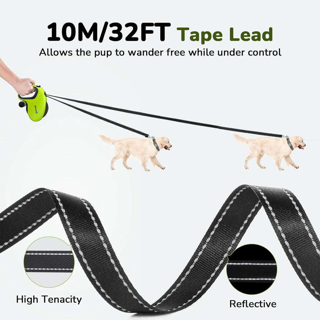 Pecute Rollleine 8m-10m 360° Anti-Verhedderung Stoppergriff bis