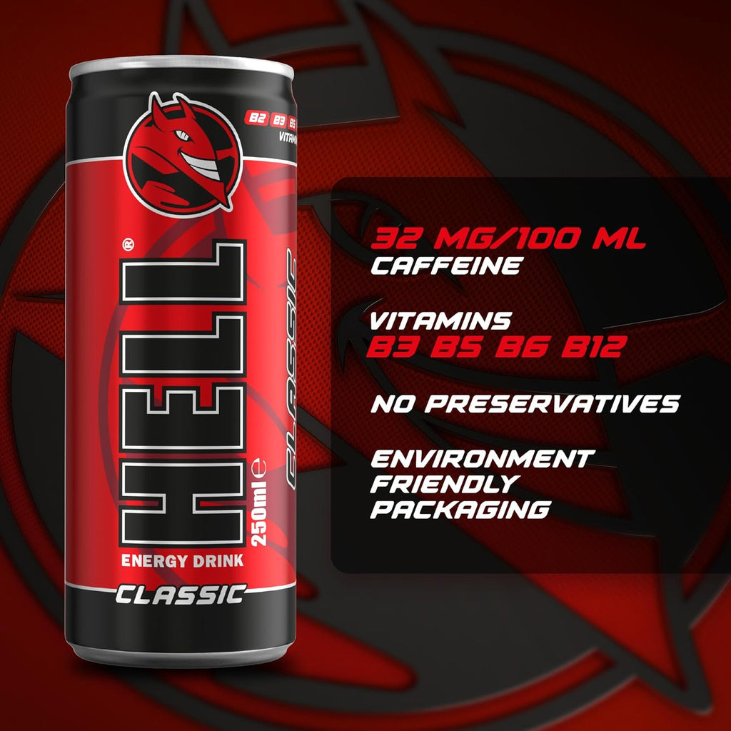 Hell Energy Drink 24 x 250 ml Dose (24er Pack) zzgl. Pfand
