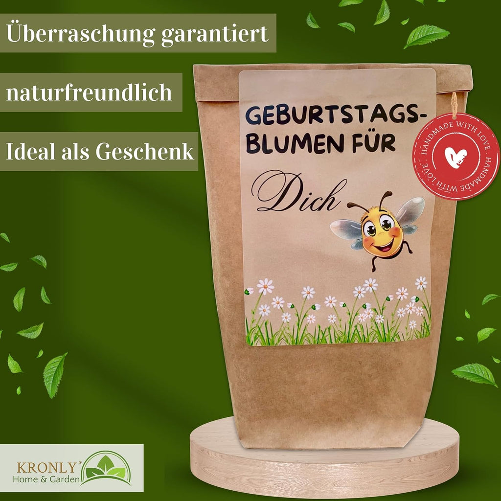 Geburtstagsgeschenk Pflanzset Blumen Samen Geschenk Fuer Frauen Wundertuete