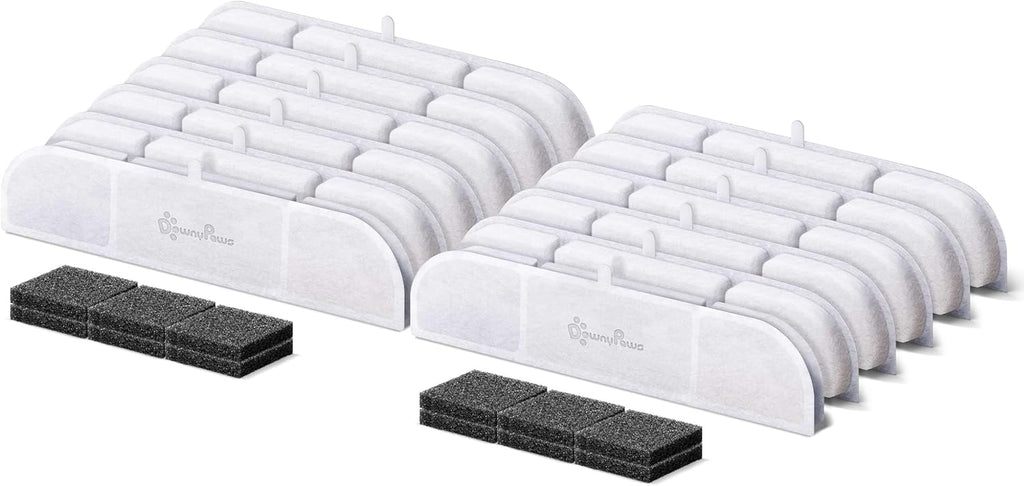 DownyPaws Katzen Trinkbrunnen kabellos 4000mAh Bewegungsmelder Edelstahl sc