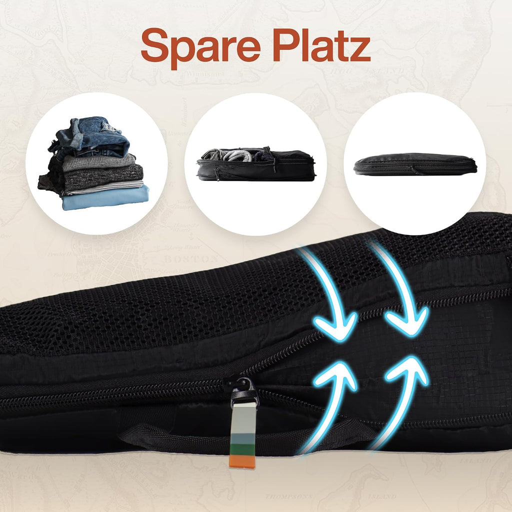 7er Kompressions Packing Cubes Reise-Organizer Set Reisebeutel Packtaschen