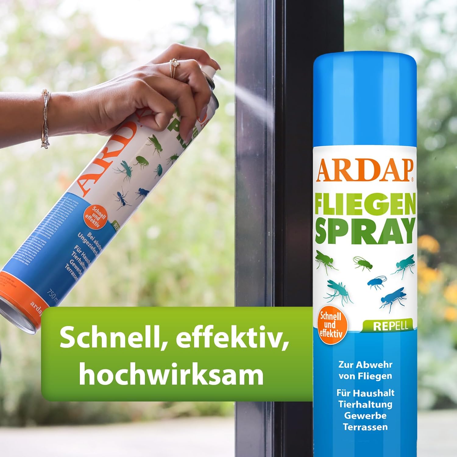ARDAP Repell Ameisenpulver zum Streuen aussen mit Sofort- und Nestwirkung (