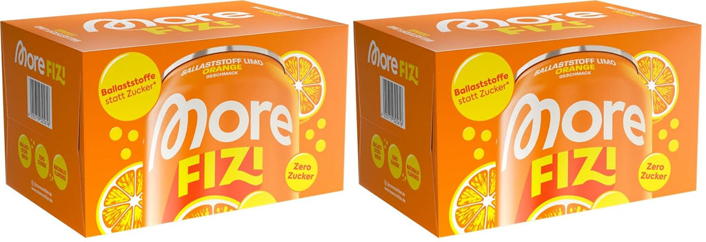 MORE Fizi White Peach Ballaststoff-Limonade Ballaststoffe 6er Pack