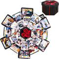 Explosion Box Geschenk mit Fotoalbum Scrapbook fuer Geburtstag und Hochzeit