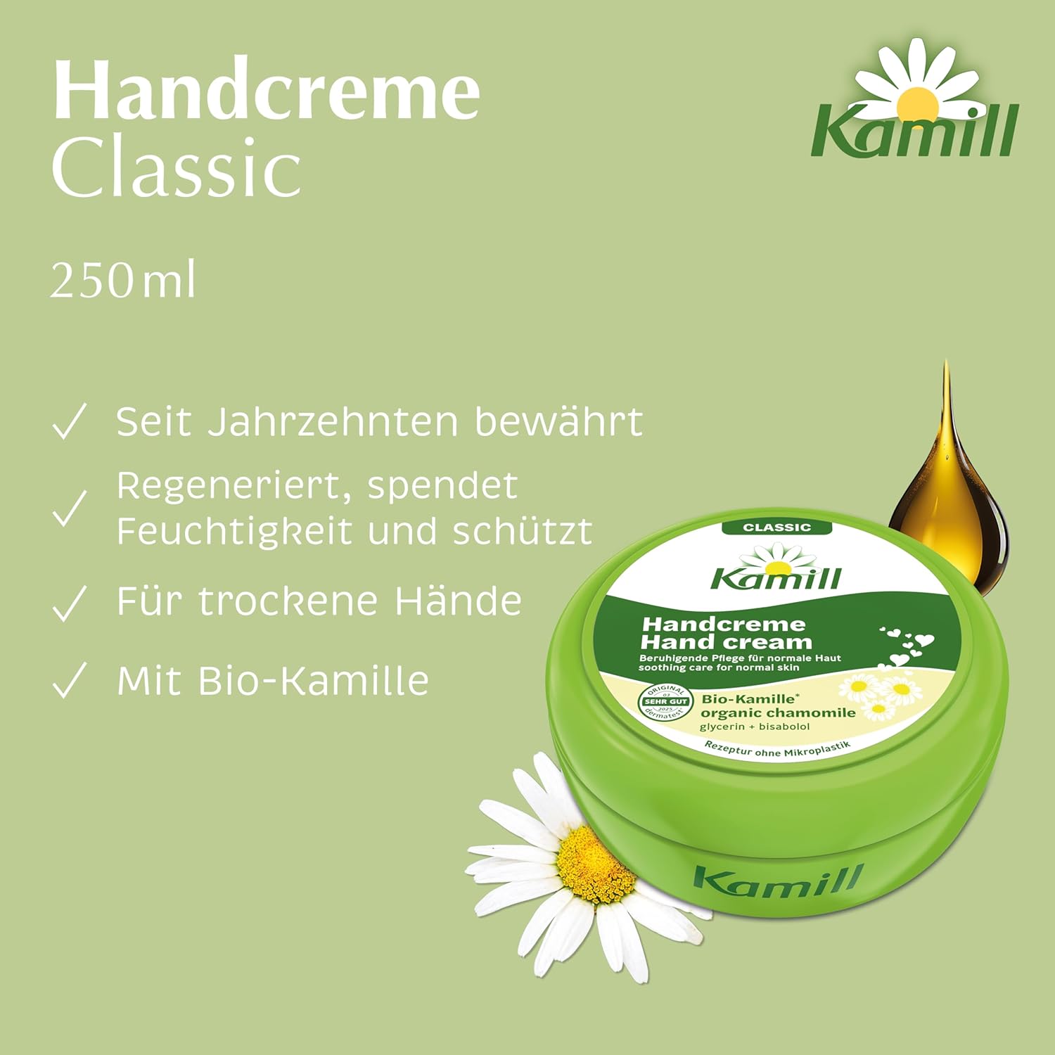 Kamill Handcreme Balsam mit Bio-Kamille Avocadooel Vegan