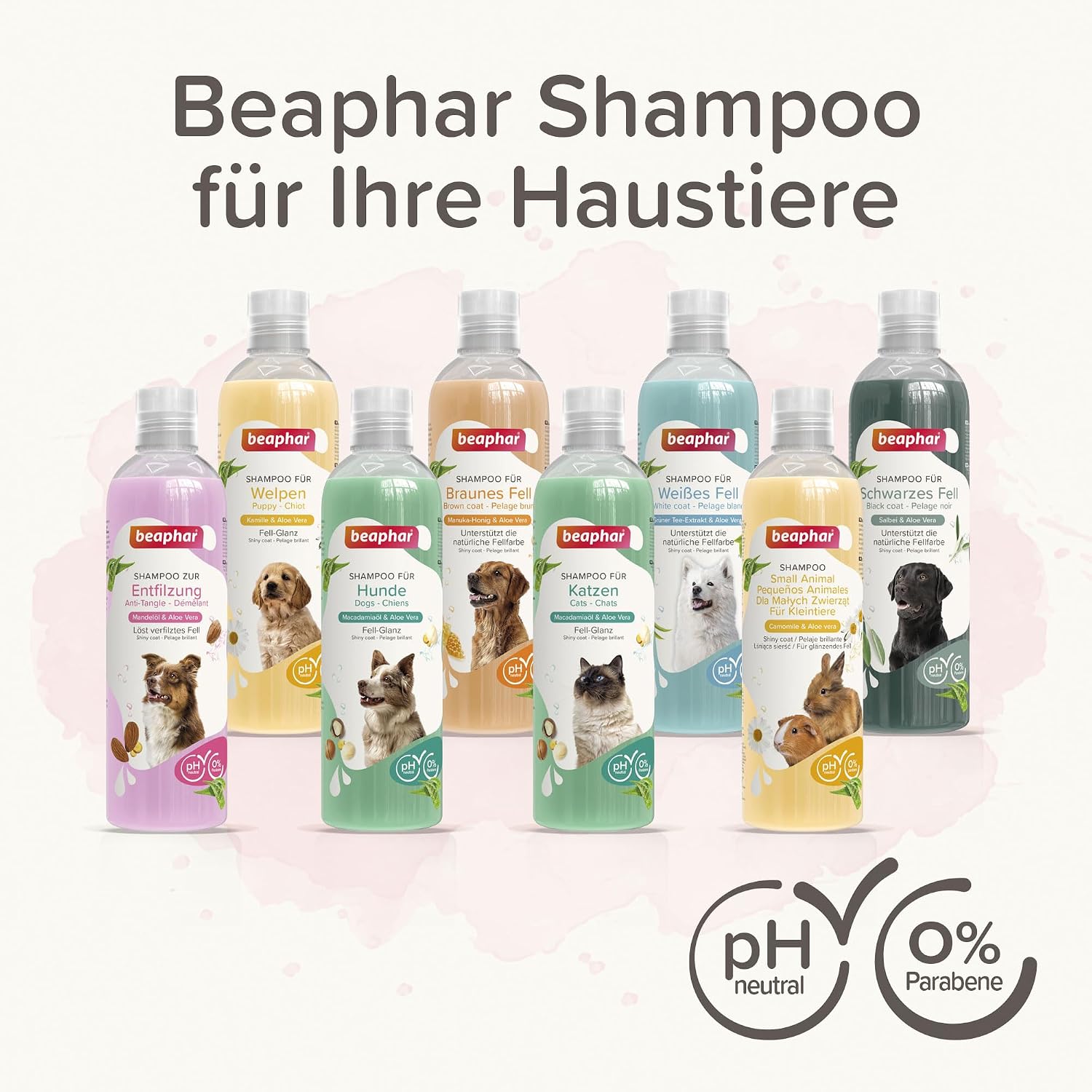 Beaphar Katzen Shampoo mit Macadamiaoel und Aloe Vera pH-neutral 1er Pack