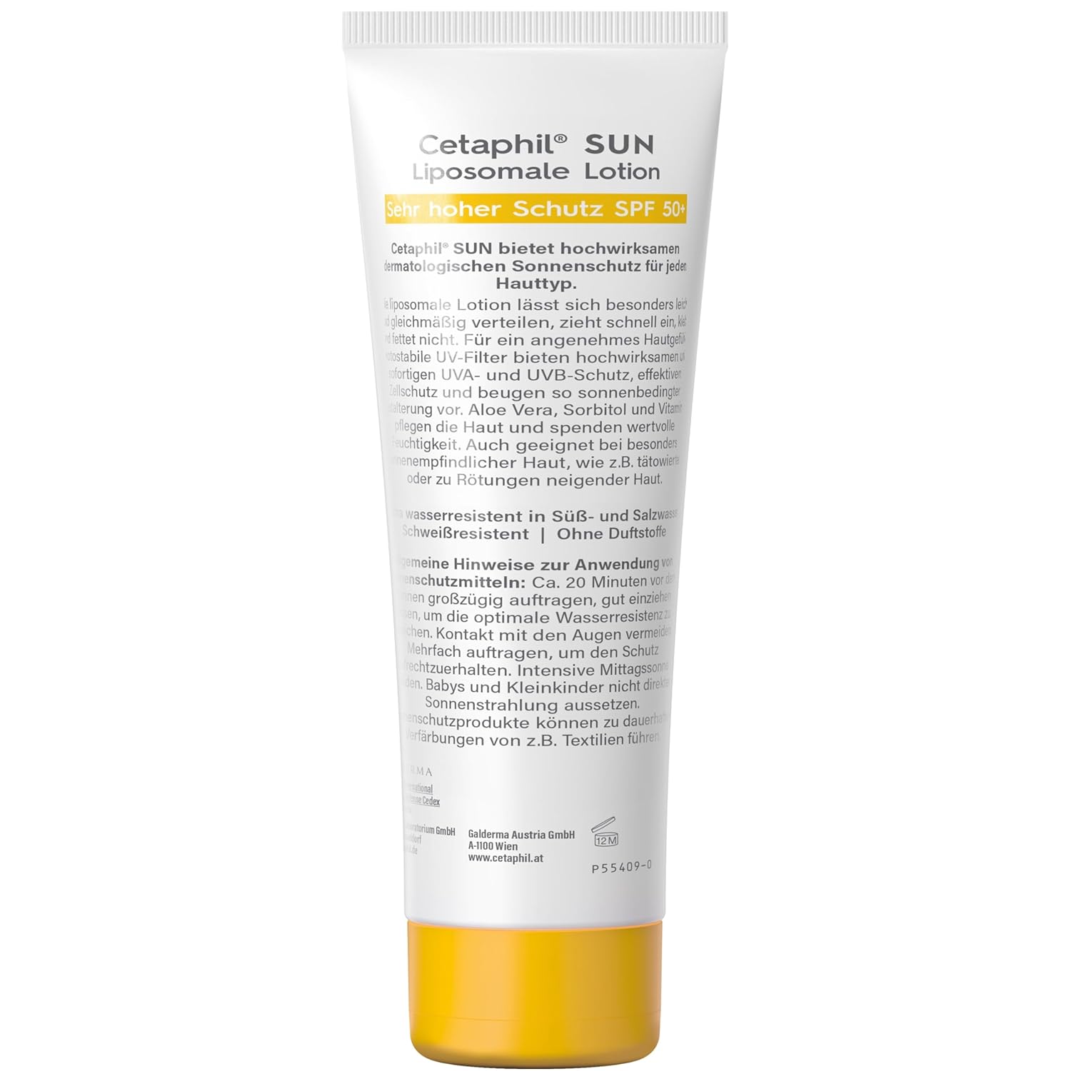 Cetaphil Sun Sonnenlotion LSF 50+ 200 ml liposomal fuer trockene empfindliche Hau