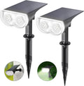 Linkind Solarlampe farbig RGBW Dusk-to-Dawn 22-LED Gartenleuchte IP65, 4er Set