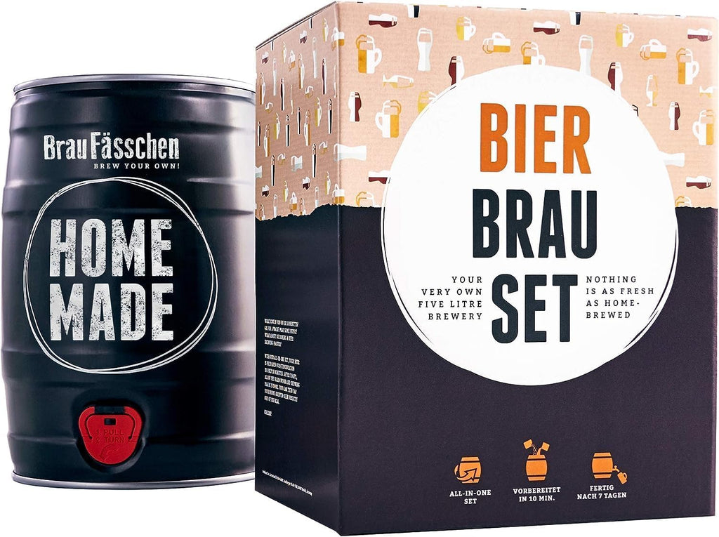 Braufaesschen Bierbrauset Pils 5 L Fass zum Selberbrauen Geschenk fuer Maenner