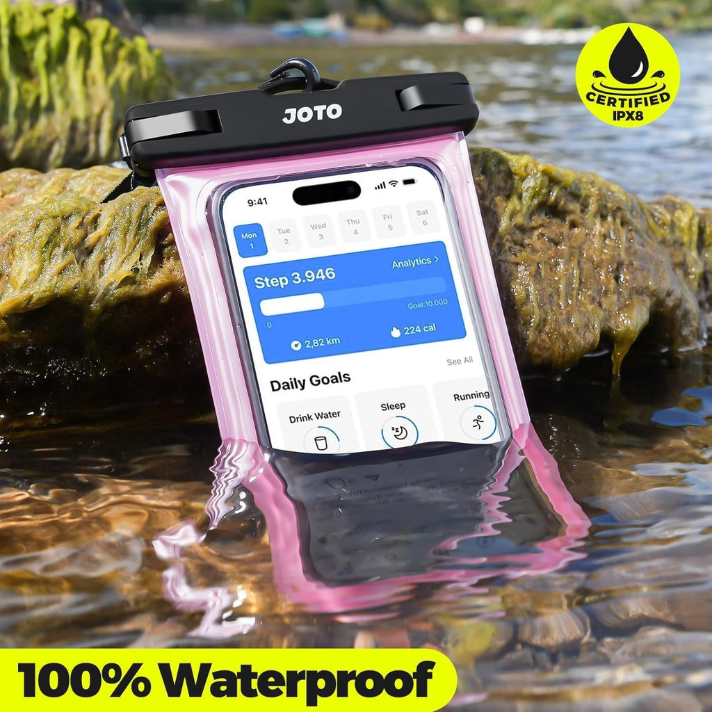JOTO wasserdichte Universal Handytasche bis 7" IPX8 Schutz fuer iPhone Galaxy Xia