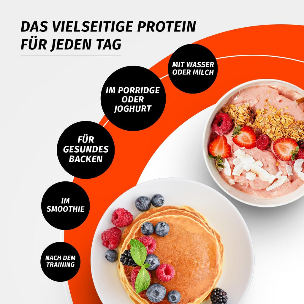 Just Whey Protein Pulver Banane mit Digezyme BCAA verschiedene Sorte
