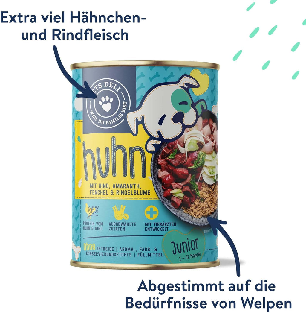 Pets Deli Mini Nassfutter Huhn mit Quinoa Brokkoli 16x100g verschiede