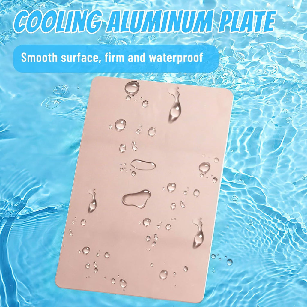 Kuehlplatte Aluminiumlegierung 30x20 cm Kuehlmatte fuer Haustiere Rosa