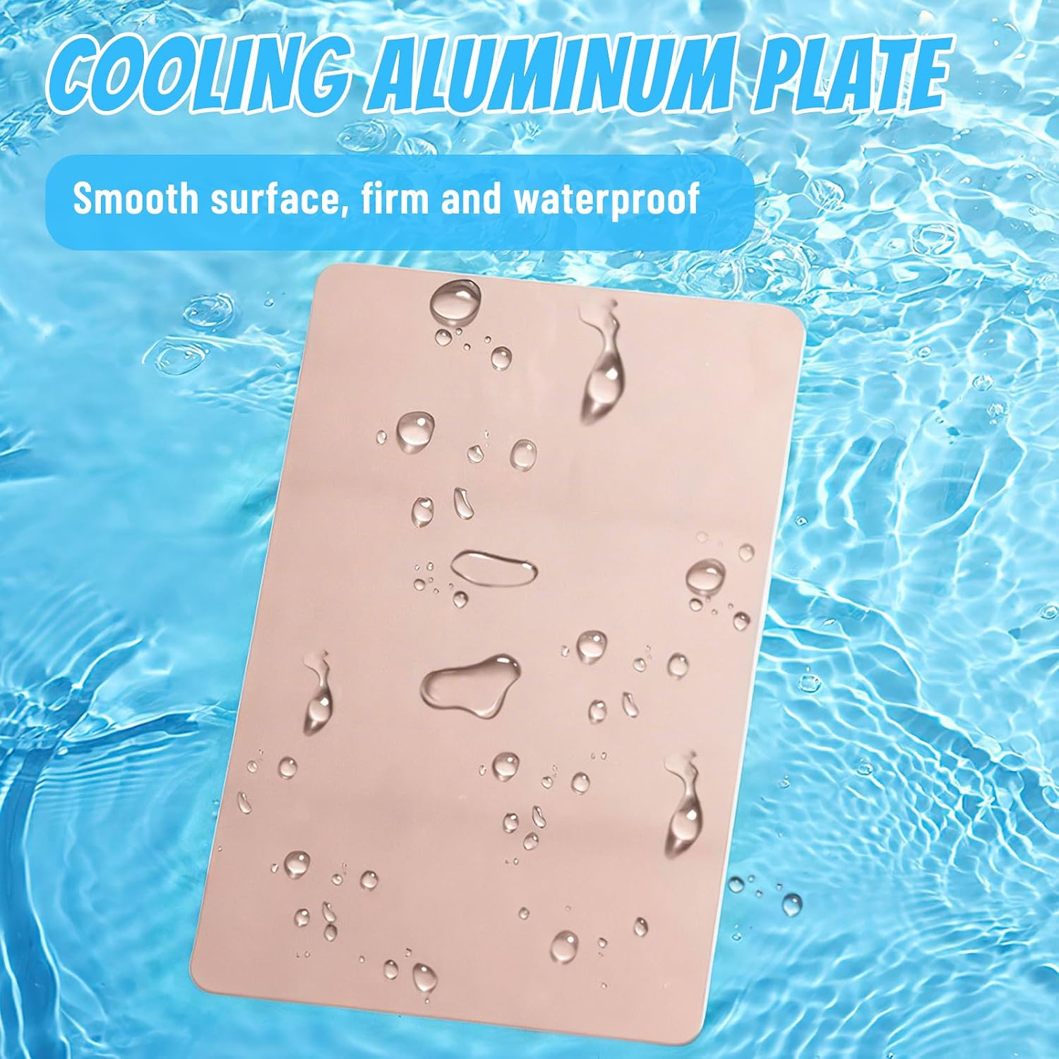 Kuehlplatte Aluminiumlegierung 30x20 cm Kuehlmatte fuer Haustiere Rosa