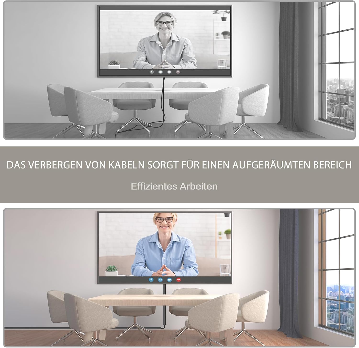 Selbstklebende halbrunde Kabelabdeckung flexibel fuer Wand Boden 1m-6m