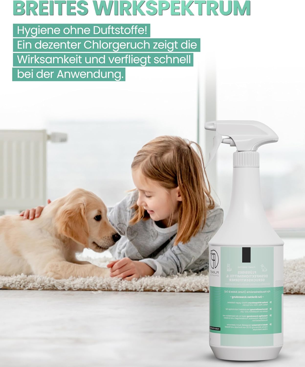 Planet Sensitive Hygiene Spray fuer Hunde und Katzen - Geruchsentferner