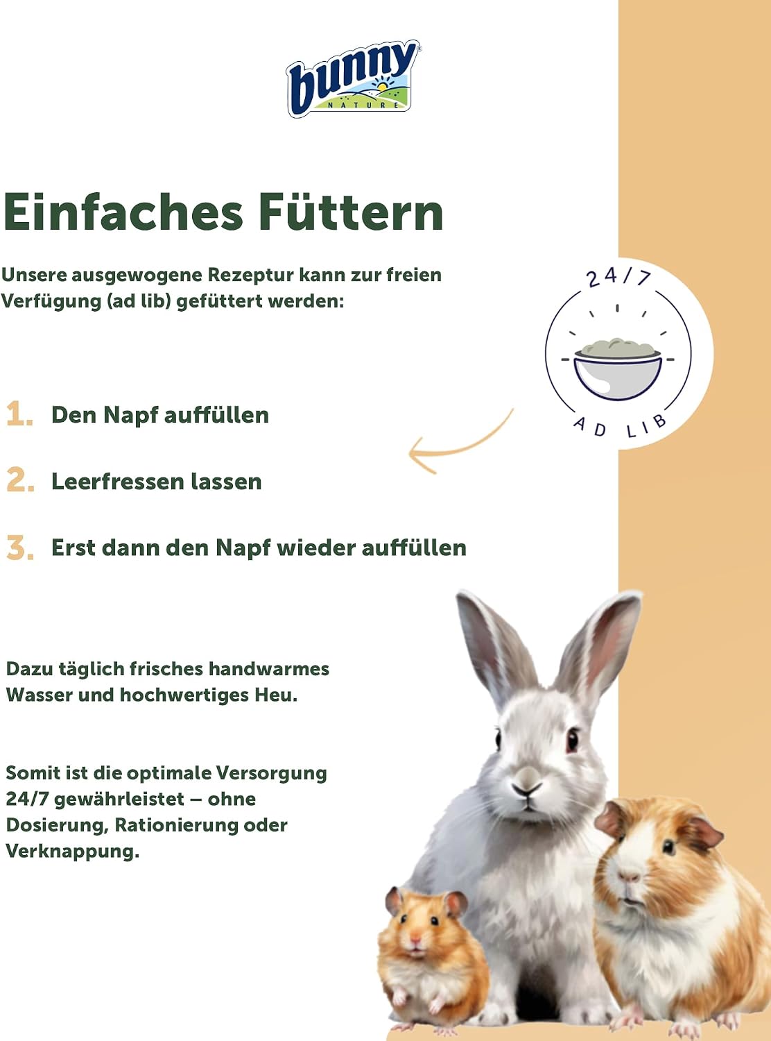 bunnyNature HamsterTraum Expert 500g Alleinfutter Hamsterfutter mit Mehlwürmern