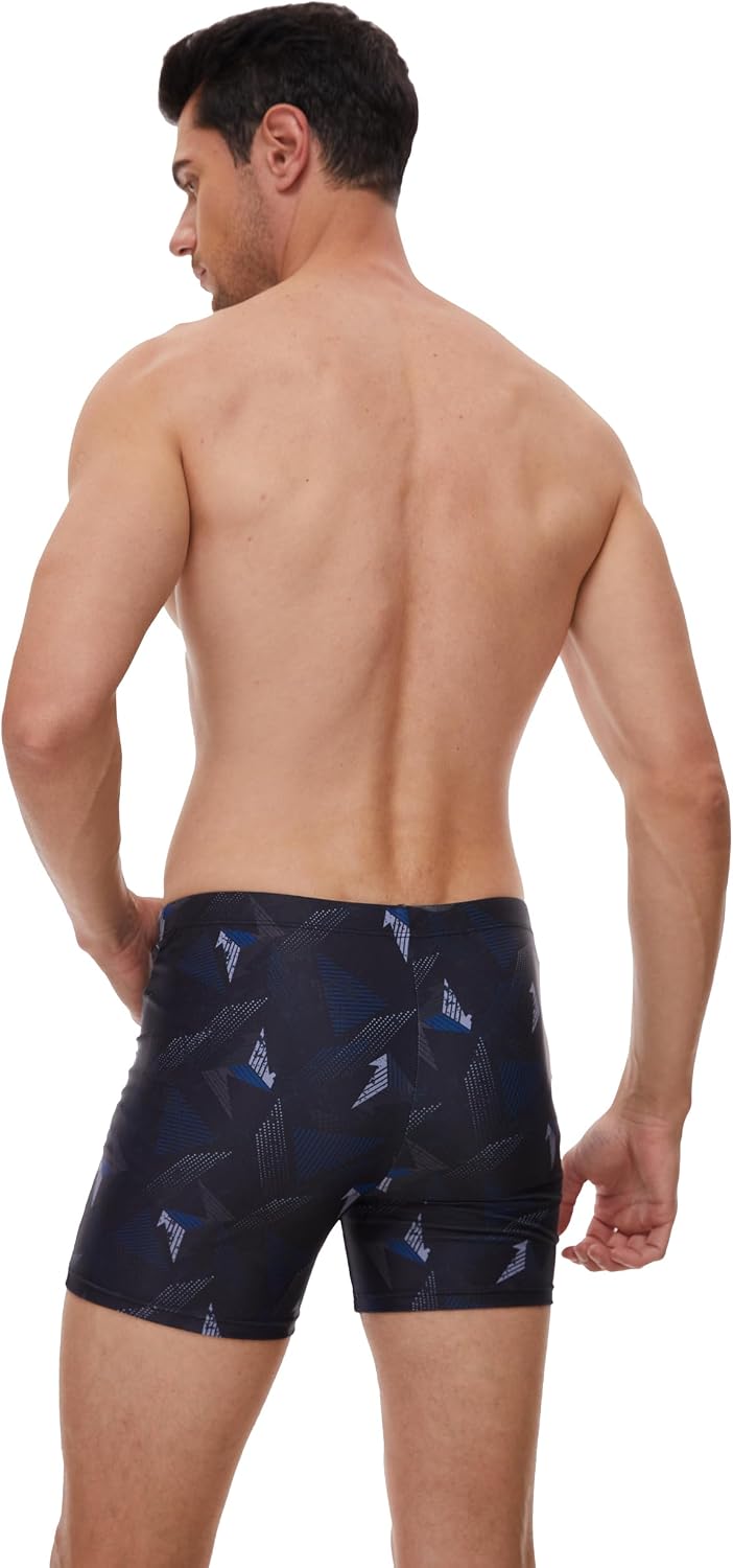 AMZSPORT Herren Badeshorts kurz Enganliegend Schwimmhose S-XXL