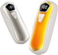 Elektrische Handwaermer 2er Set 6000 mAh USB Wiederaufladbar 5 Heizstufen