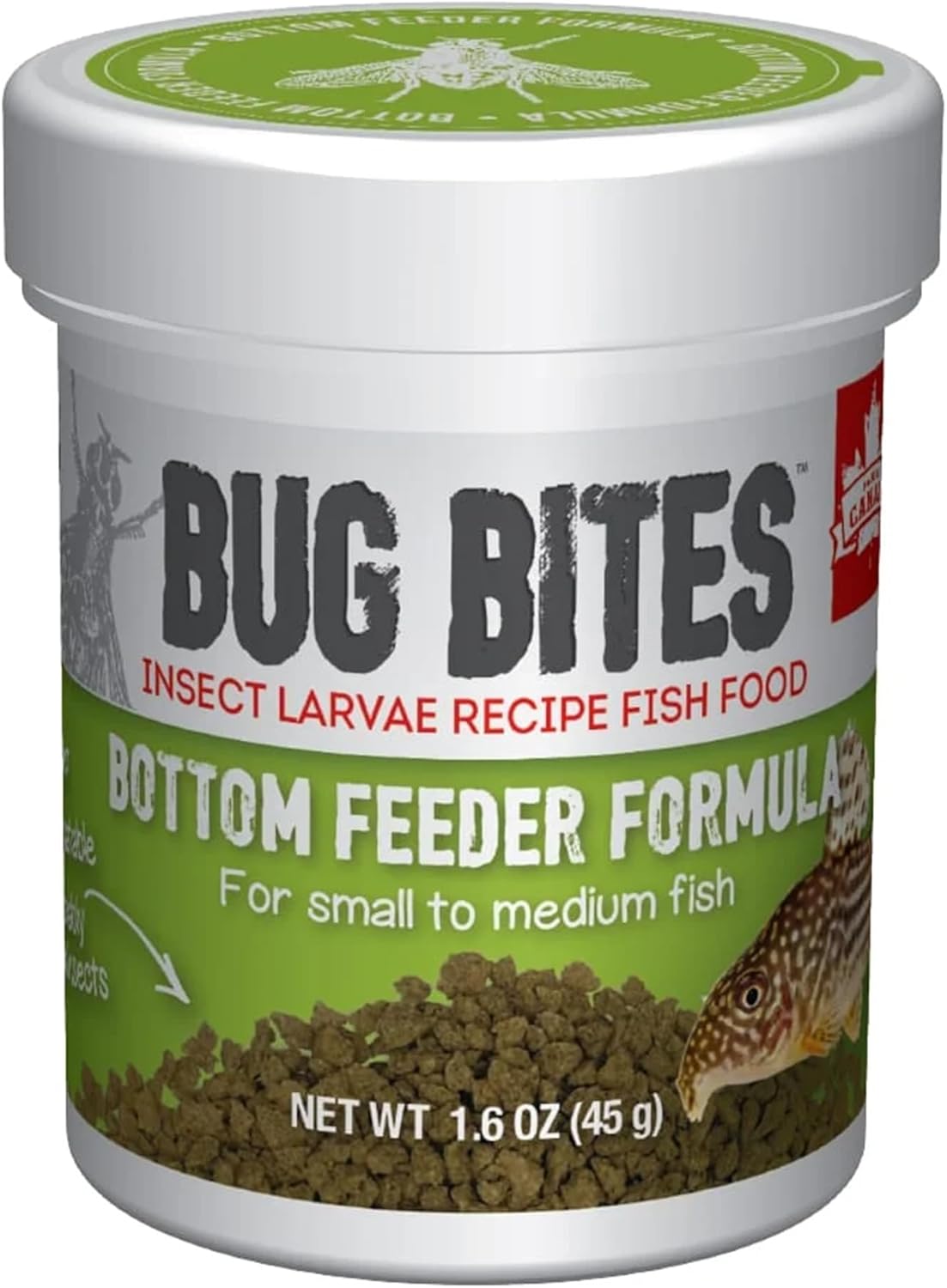 Fluval Bug Bites sinkendes Granulat 1,4-2 mm fuer Bodenfische, verschiedene S