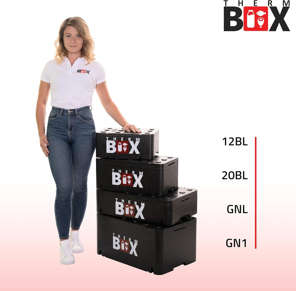 THERM BOX Styropor Isolierbox 12 Liter Innen 36x26x13 cm Thermobehaelter