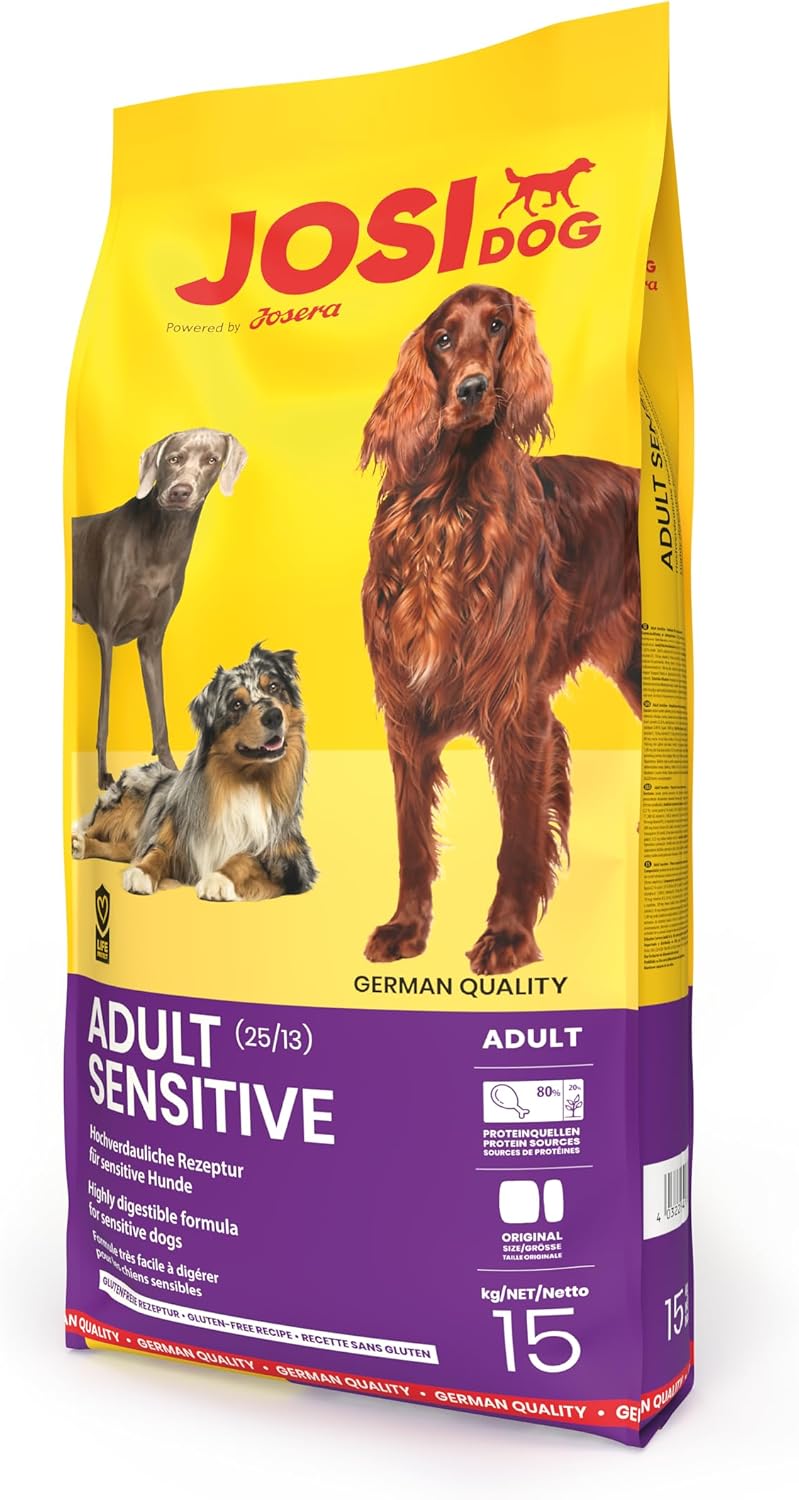 JosiDog Adult Sensitive Hundefutter 15 kg Trockenfutter empfindlich Geflügelprot