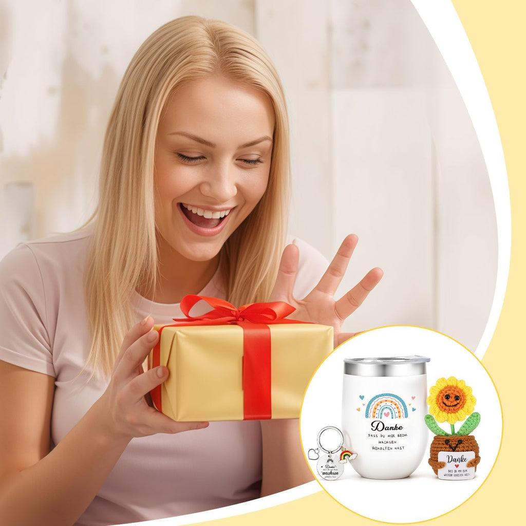 Love Hug Pinguin Geschenkset Geschenk fuer Partner Valentinstag 'Ich liebe dich'