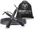 Beast Gear Speed Springseil verstellbar Stahl-Fitnessseil fuer MMA HIIT