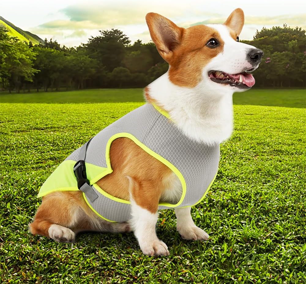 Hunde Kuehlweste S-XL mit verstellbarer Schnalle fuer Jagd Training Camping