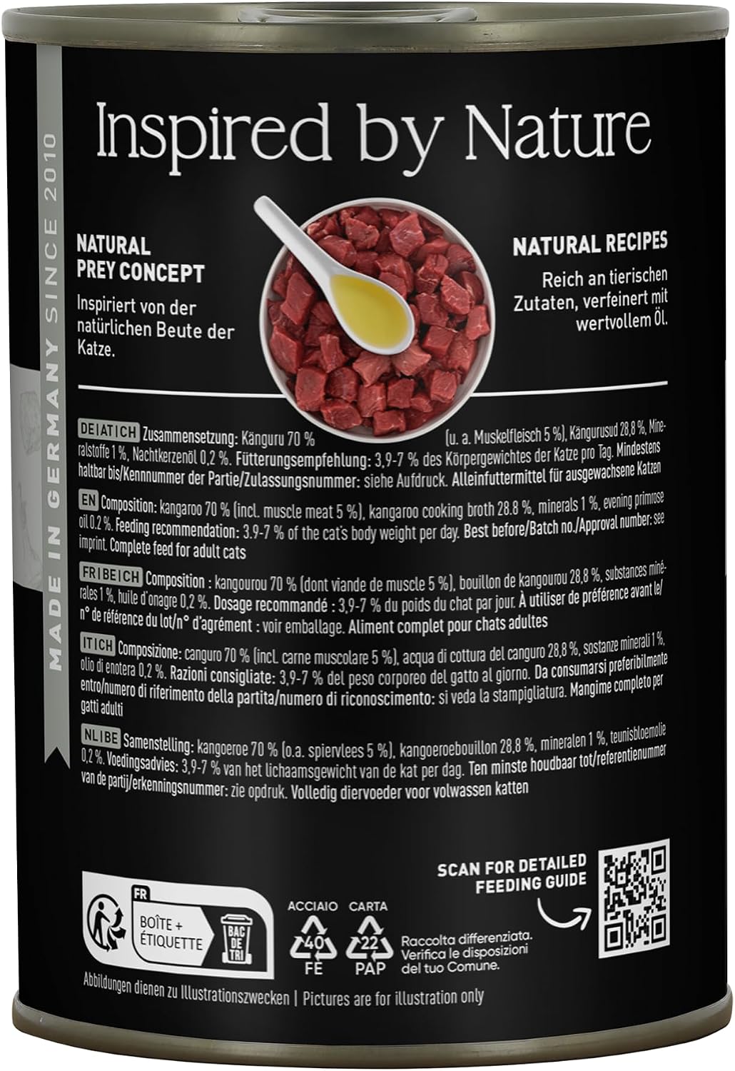 catz finefood Purrrr Kaenguru Monoprotein Nassfutter fuer Katze 16x85g