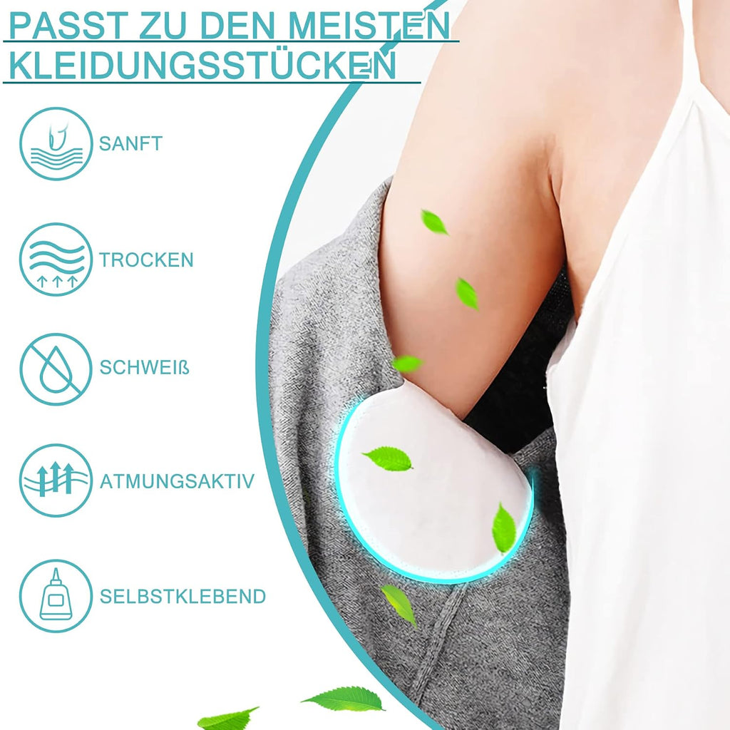 80er Selbstklebende Achselpads Baumwolle Schweisspads Unsichtbar fuer Damen Herren