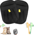 Tierhaarentferner Handschuh fuer Katzen Fellpflege Massage 4er Set