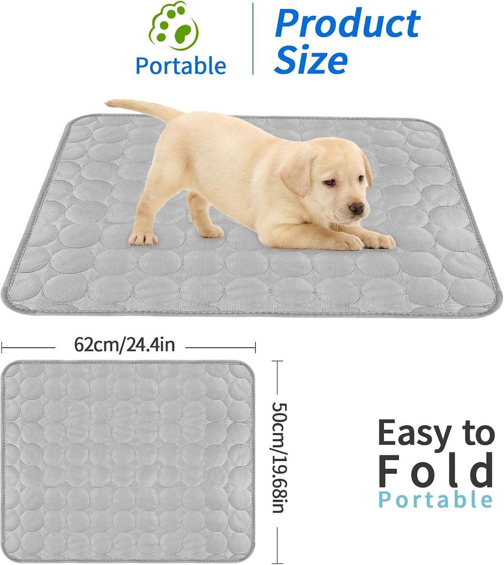 Kuehldecke fuer Hunde und Katzen 70×55 cm Rosa kuehlende Matte 1cm-70cm